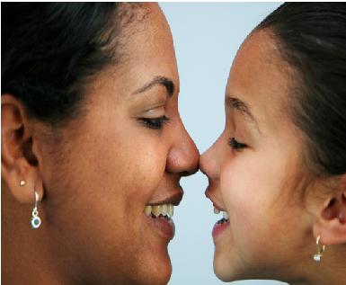 mom and daughter